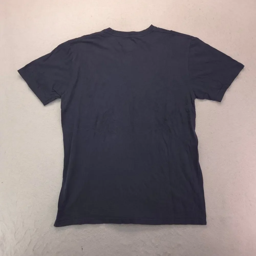 The North Face Casual Crew Neck Graphic T-Shirt Mens Size Medium M Navy Blue